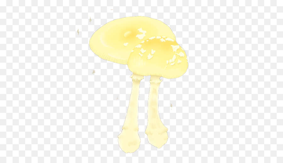 giallo - Dipinto color panna, funghi
