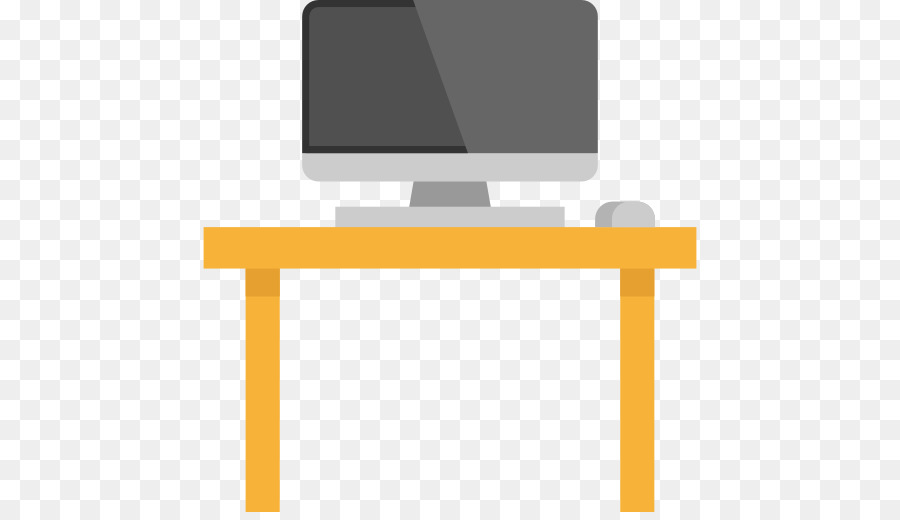 Icone Di Computer Desktop, Computer, Monitor Di Computer - Un desk top computer