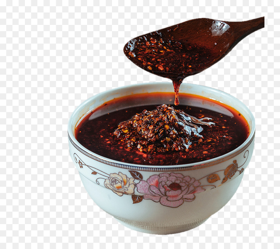 Mole salsa di nugget di Pollo in salsa Barbeque olio di Peperoncino - Olio di peperoncino immagine