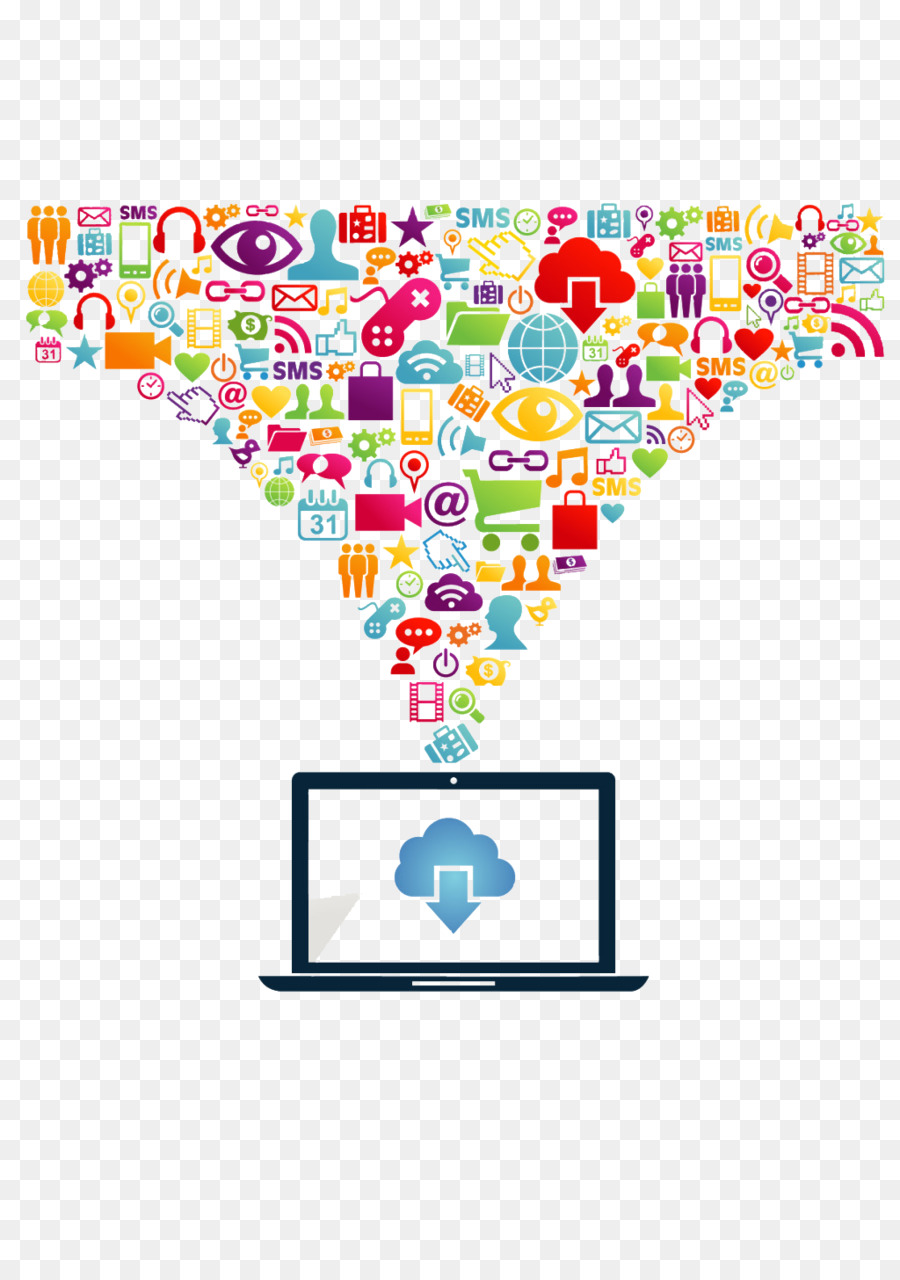 Social-media-Laptop-Computer-Icons-Cloud-computing - computer Symbol
