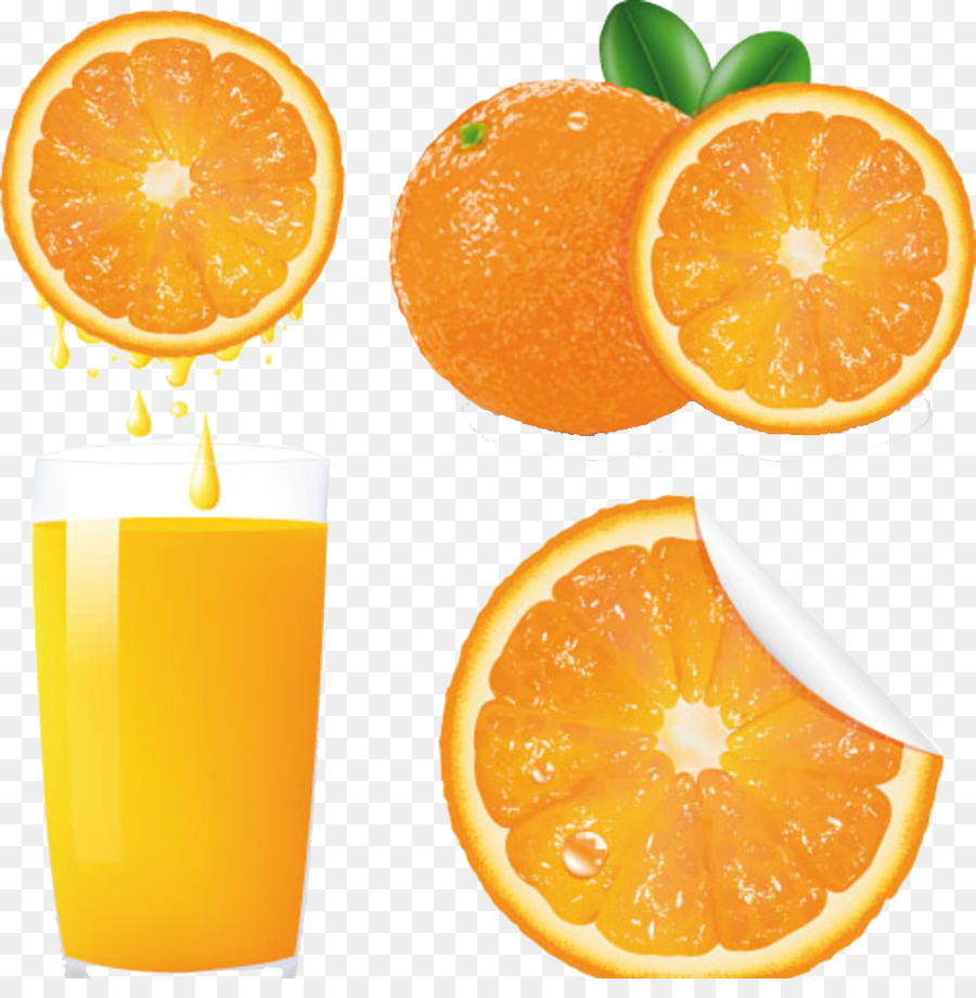 Nước cam trái Cây - Đầy trái cây