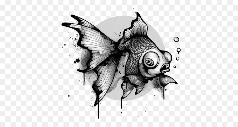 Arbeiten der Kunst Zeichnung Illustrator Illustration - Tinte Fisch