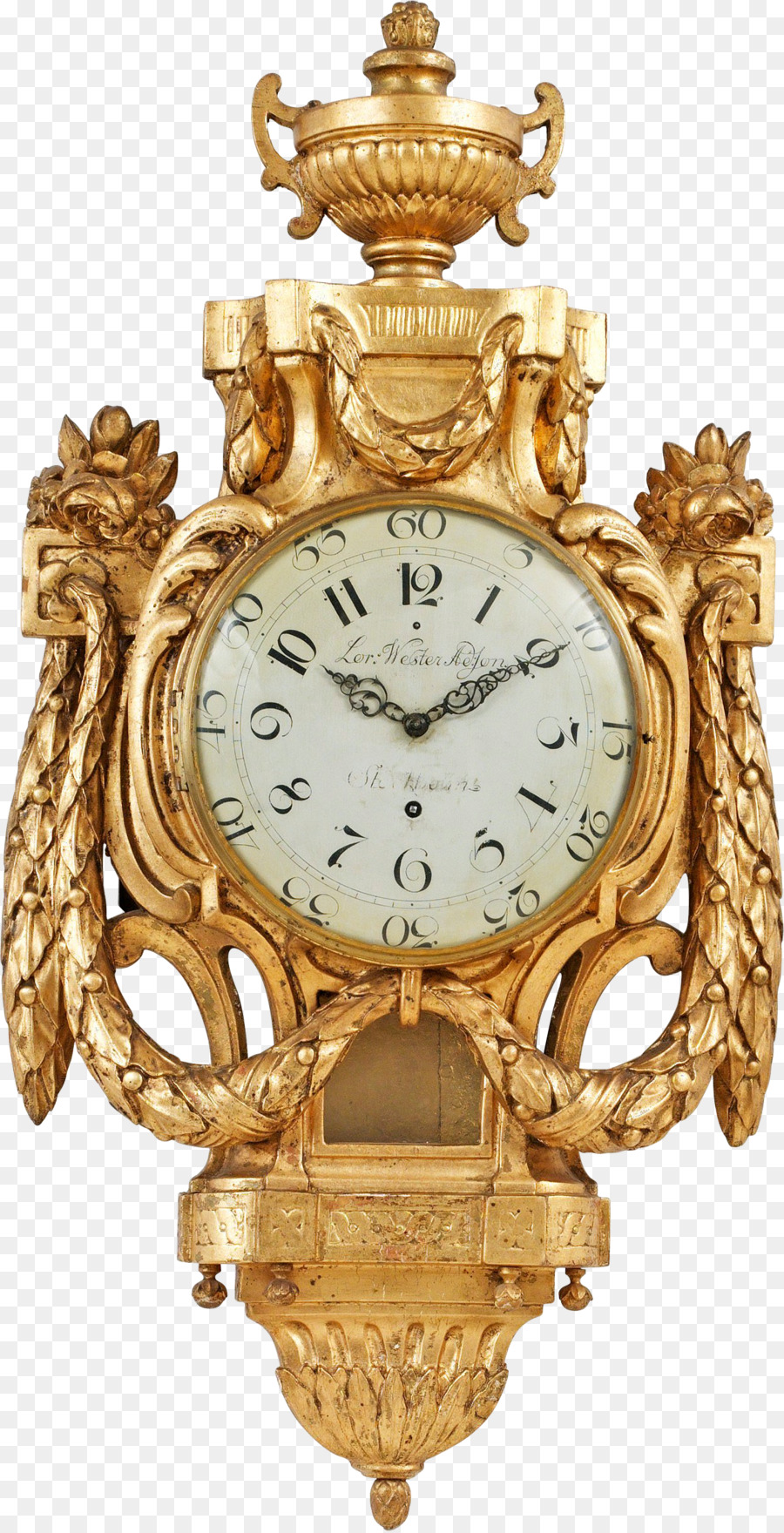 Pendel-Uhr-Wecker-Uhr - gold Uhren