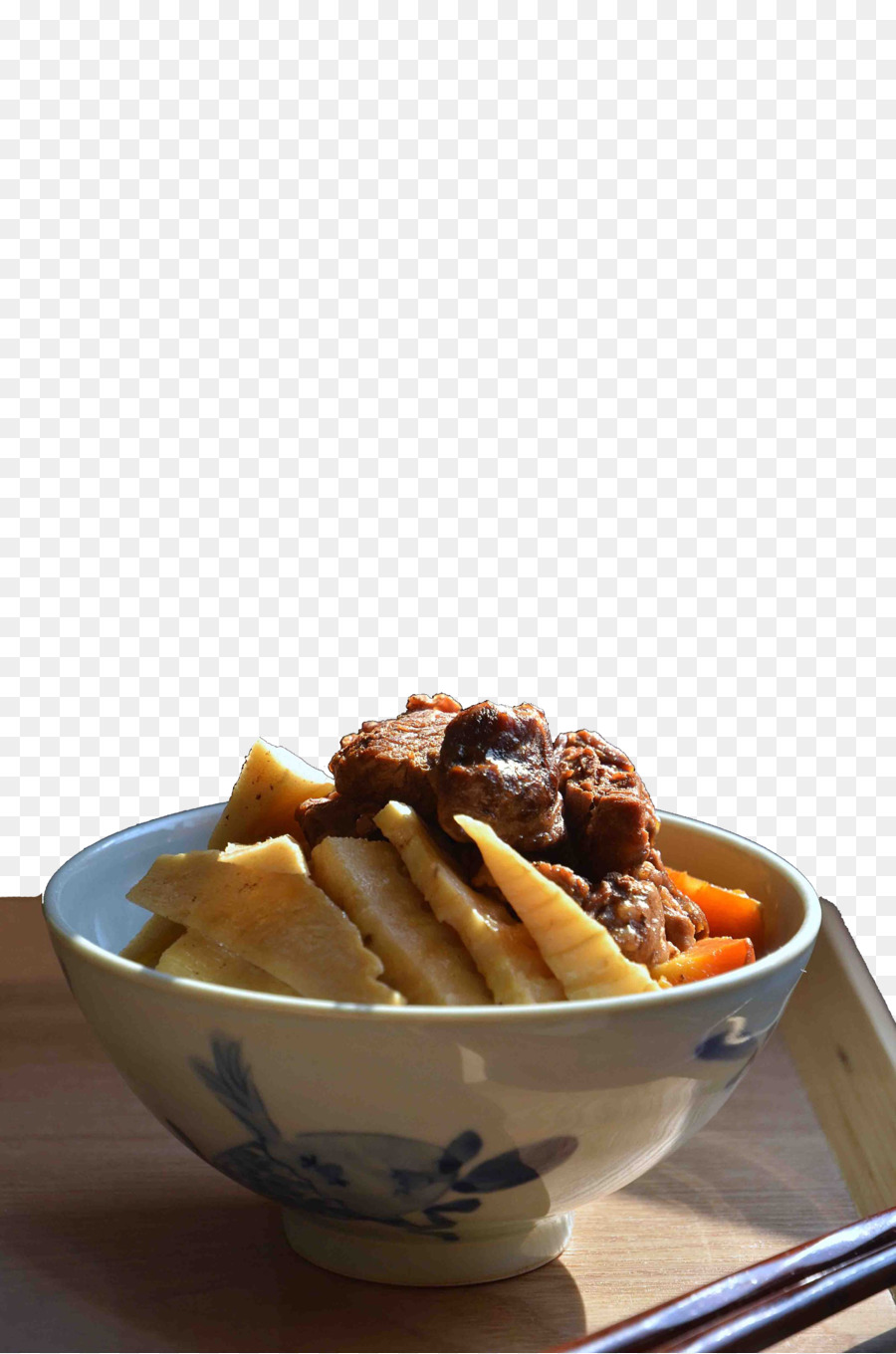 Asiatische Küche, Spare ribs Bamboo shoot Fleisch - Bambussprossen gekocht Schweinefleisch