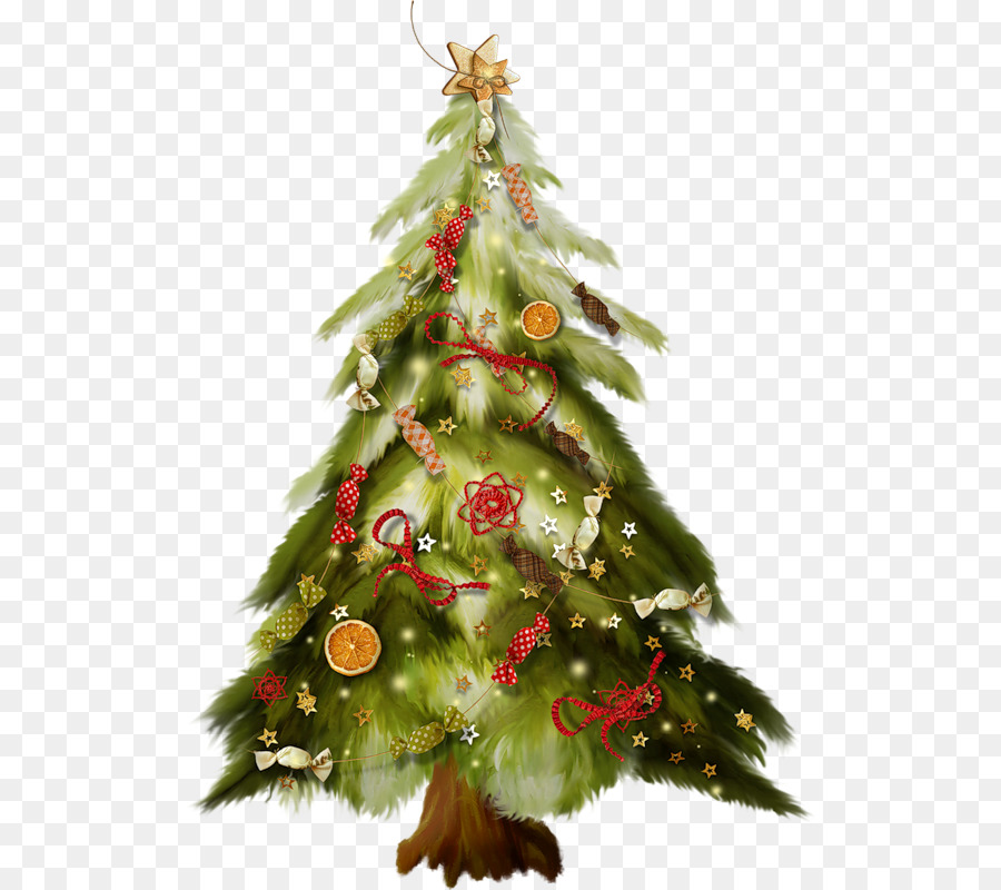 Santa Claus, Weihnachtsbaum, Geschenk - Weihnachtsbaumfest