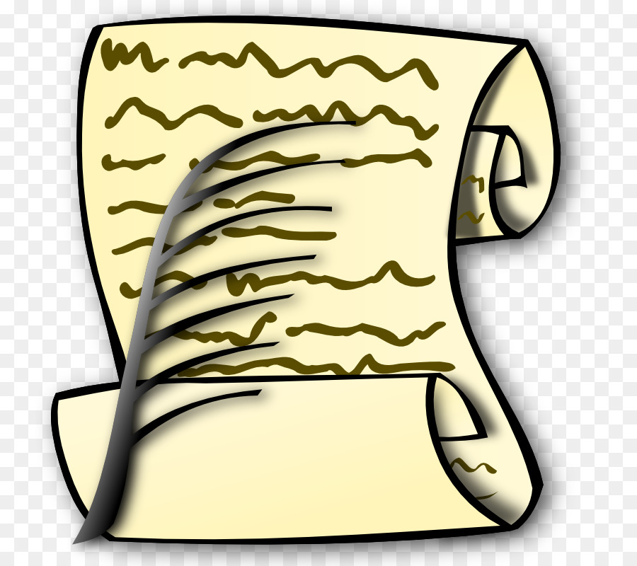 Writing Cartoon png download - 800*800 - Free Transparent Paper png  Download. - CleanPNG / KissPNG