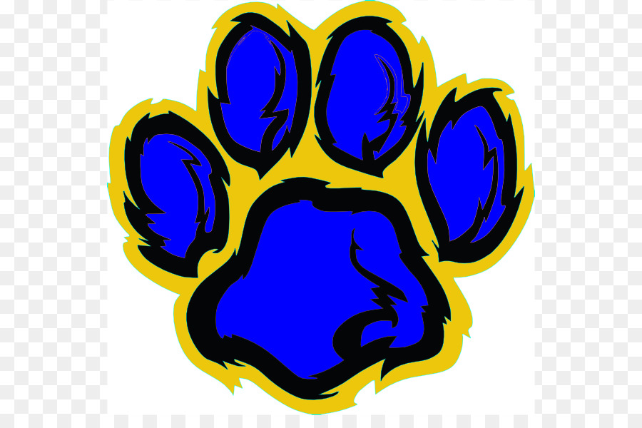 Tiger Clemson University Pfote clipart - blau gold cliparts