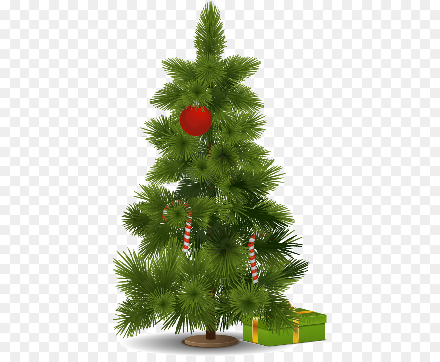 Albero di natale Gru Kerstkrans Illustrazione - Dipinto a mano modello di albero di Natale
