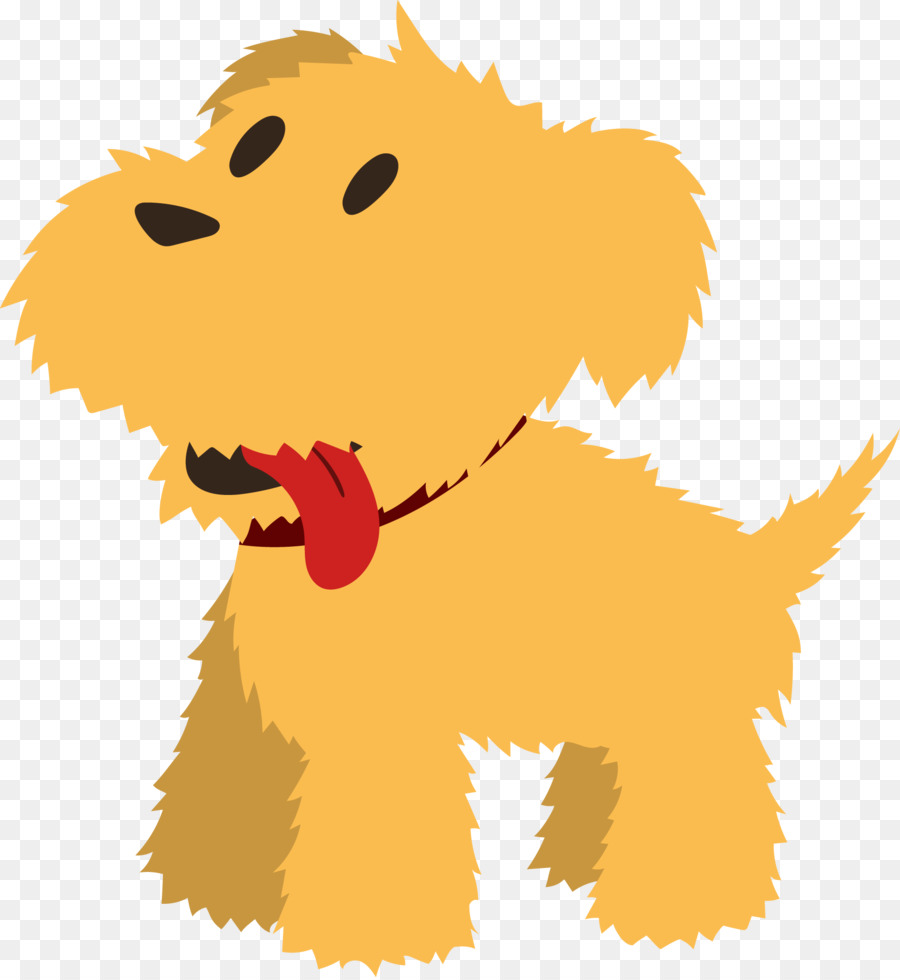 Chó Vecteur - Phim hoạt hình màu vàng chó mô hình trang trí