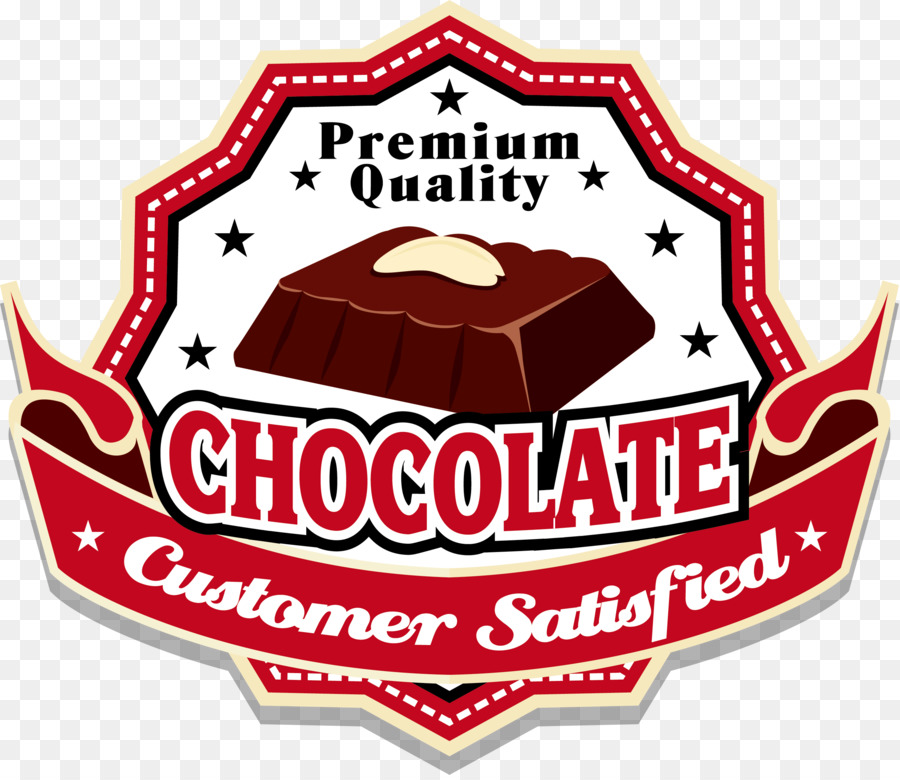 Dessert Schokoladen-Logo - Schokolade dessert-label