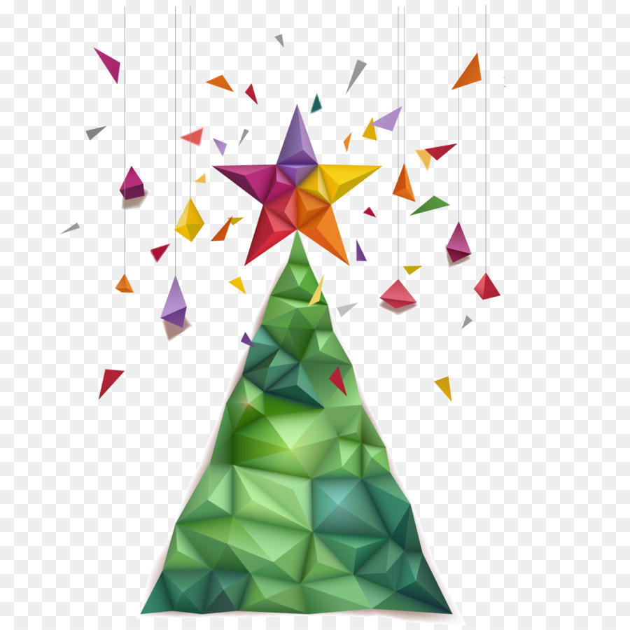 Carta di albero di Natale Origami - origami di natale albero