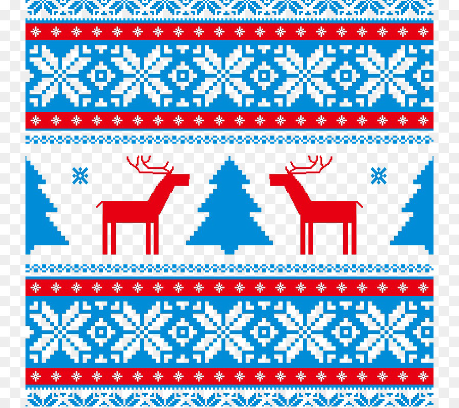 Natale Inverno Modello - Il rosso e il verde albero di Natale modello pixel elk fibbia Foto Gratis