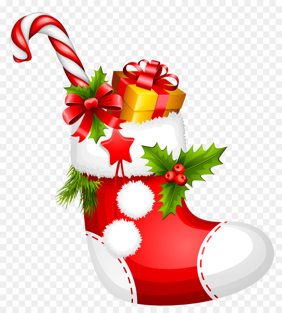 Candy cane Christmas Stockings Clip art - Weihnachten Socken Cliparts