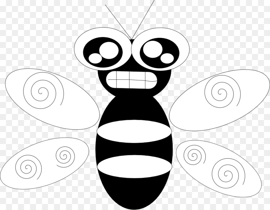 Biene-Insekt-Linie Kunst-clipart - Bee line Art