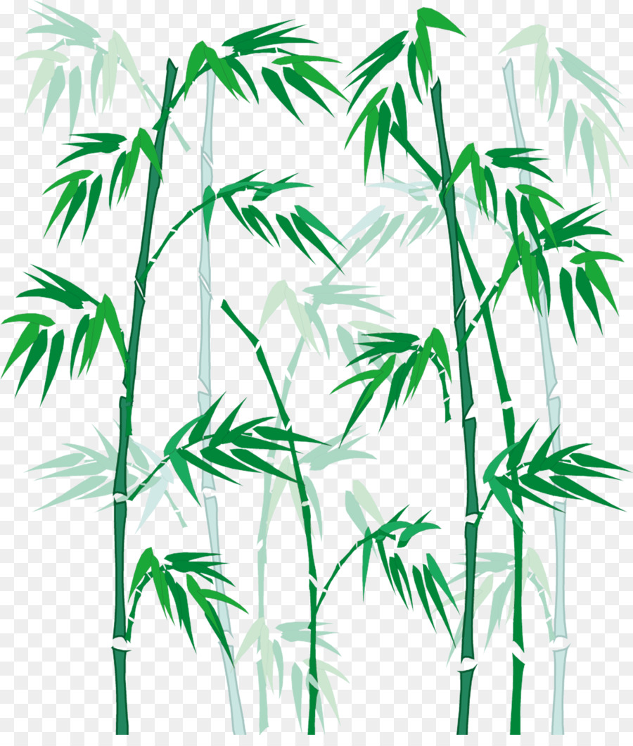 cartone animato di bambù - Dipinto a mano di bambù 1