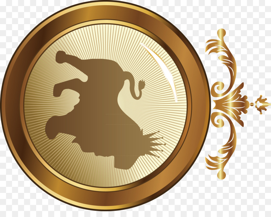 medaglia d'oro - oro decorativo design pattern