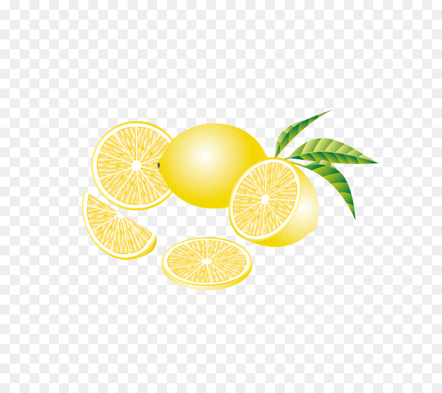 Zitrone, Pomelo, Grapefruit - Handbemalte Zitrone
