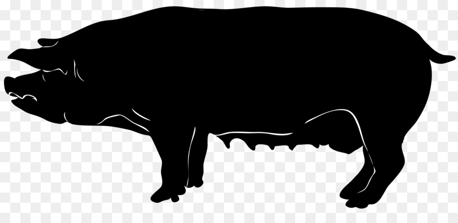Hausschwein Silhouette Clip art - Schwein silhouette