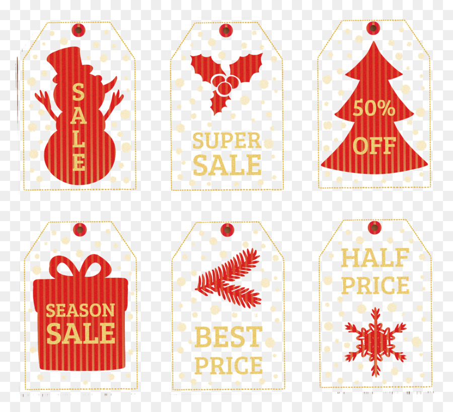 Giáng sinh Thẻ Giảm giá và phụ cấp - giảm giá tag