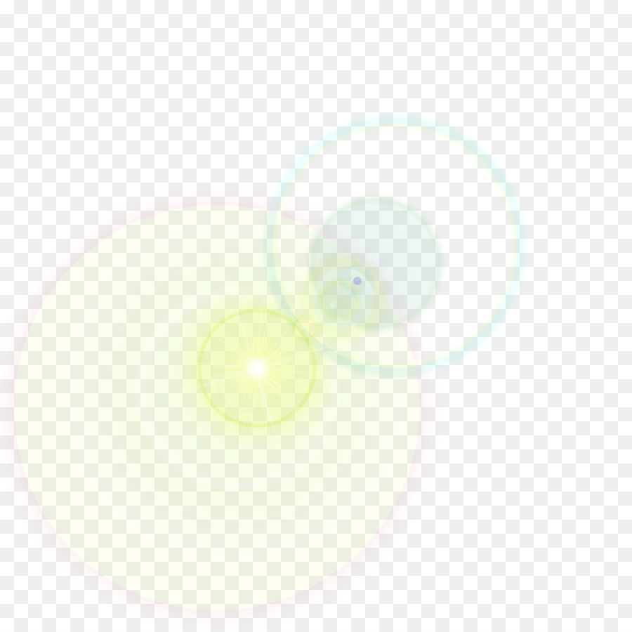 Cerchio Giallo - Luce verde effetto elemento