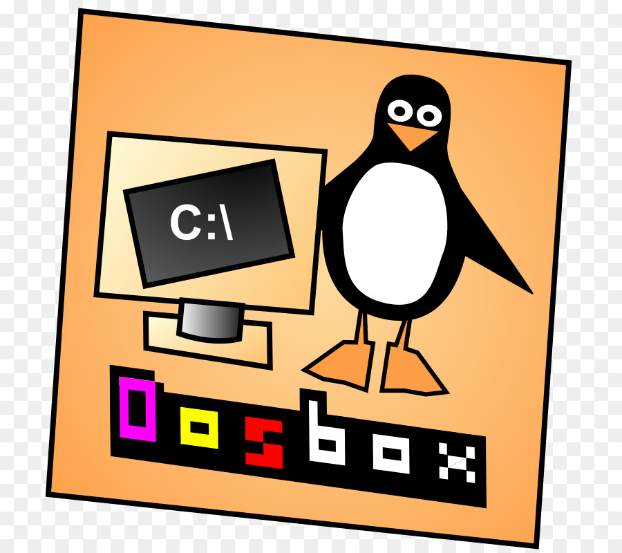 DOS DOSBox-Emulatore - Strumento Casella Di Clipart