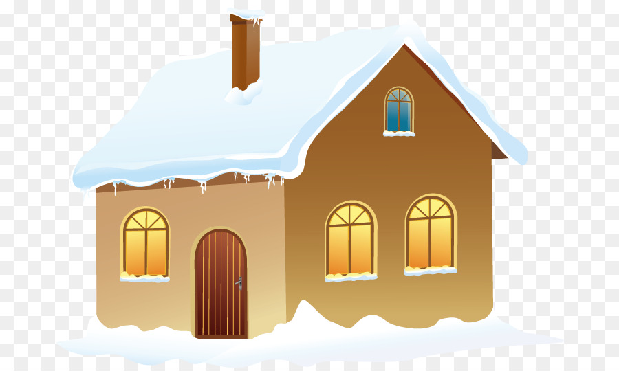 Casa di pan di zenzero Clip art - casa d'inverno clipart