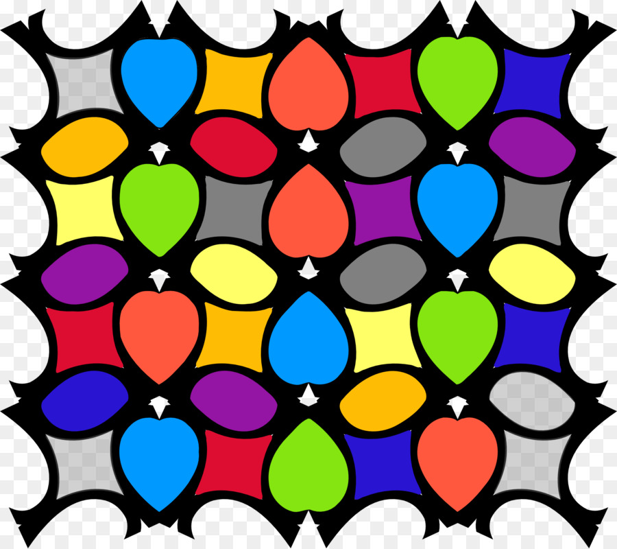 Symmetrie Muster - Bunte Dekorative Kreis