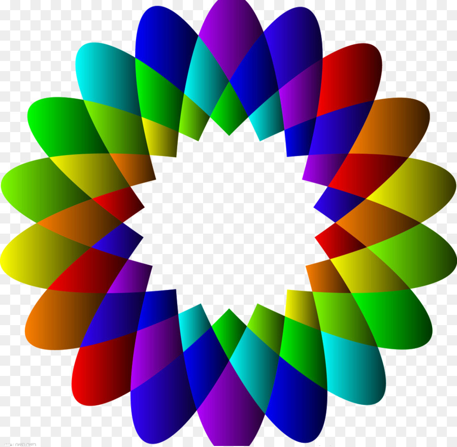Farbkreis Grafik design - bunte geometrische