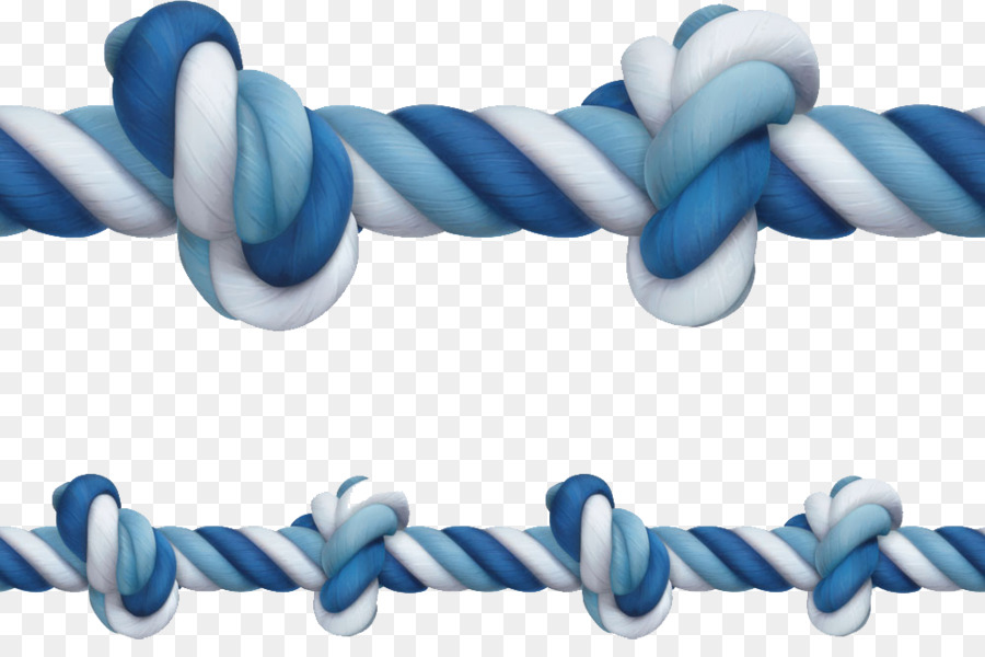 Seil Knoten Abbildung - Blau und weiß gestreiften Seil Bild