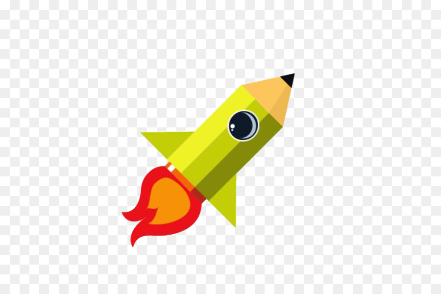 Bleistift, Rakete, Computer-Icons - Cartoon kleine Stift Rakete