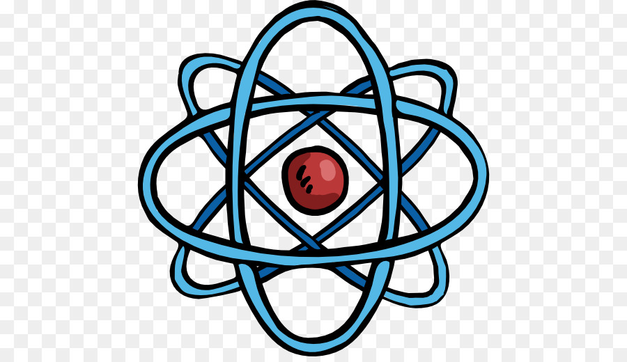 Fisica Scienza nucleo Atomico Icone del Computer - linea