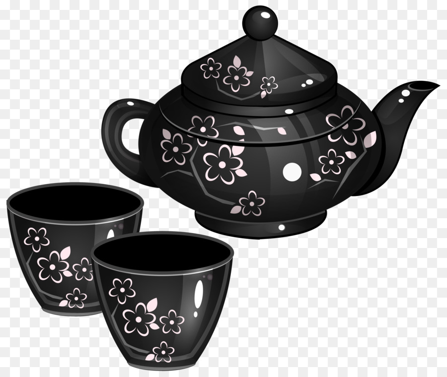 Tee-set Kaffee-Frühstück-clipart - Tee set cliparts