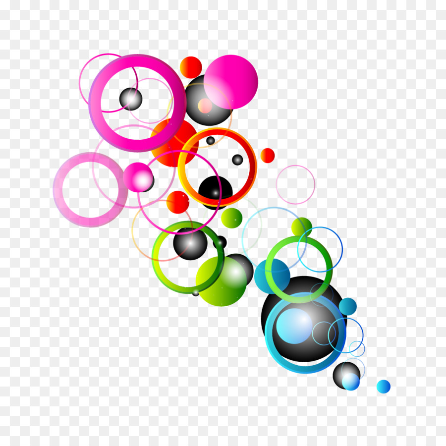 Cerchio, Clip art - Vector Colore cerchio decorativo
