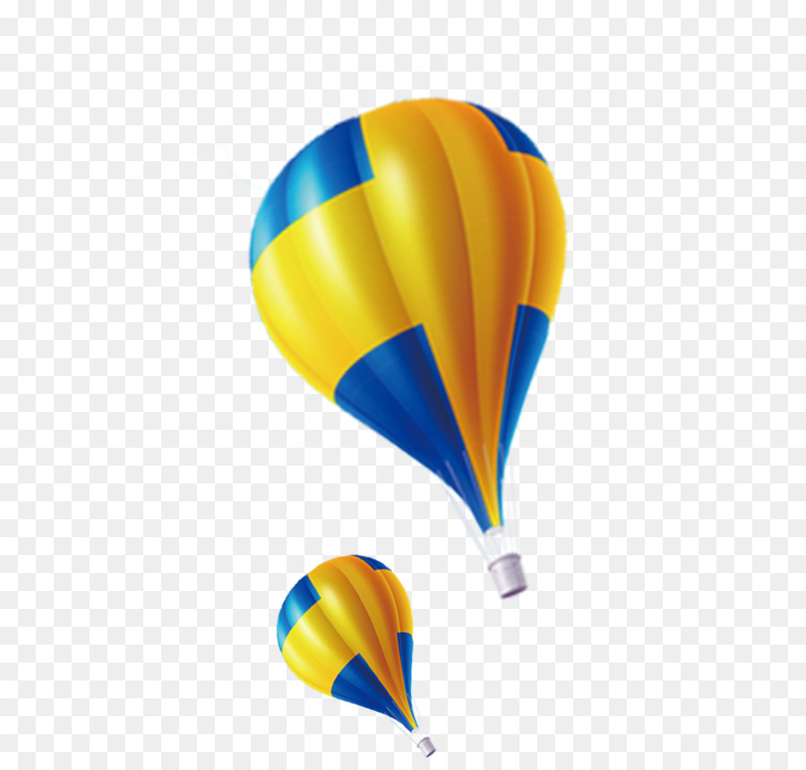Hot air balloon Gelb - Heißluftballon