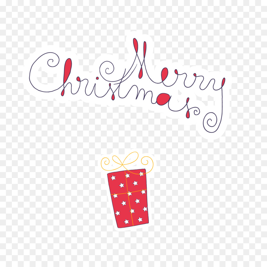 Weihnachten Geschenk Font - wordart Vektor Weihnachten