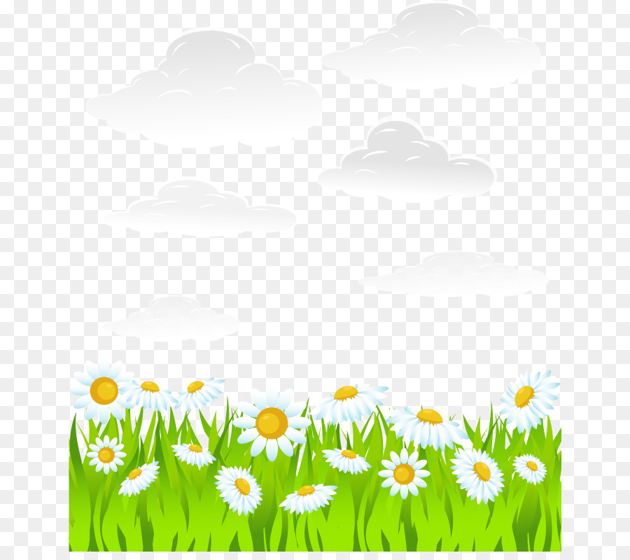 Scarica Adobe Illustrator - Vettore di fiori e di erba