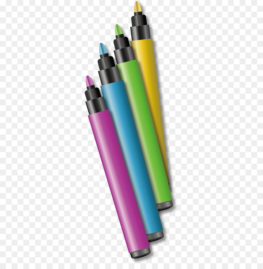 Pinsel-Aquarell-Tinte Pinsel - Vektor von Hand bemalt Aquarell-Stift