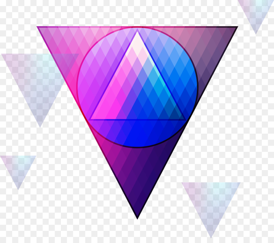 Euclid Tam giác Nền máy tính - Tam giác đầy màu sắc tố