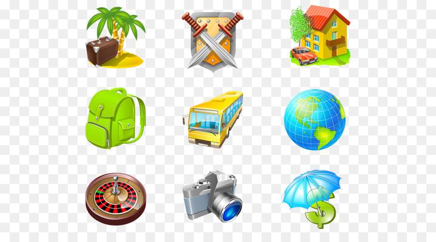 Icone Di Computer Desktop Wallpaper Download - Set di icone di viaggio »Iconspackm