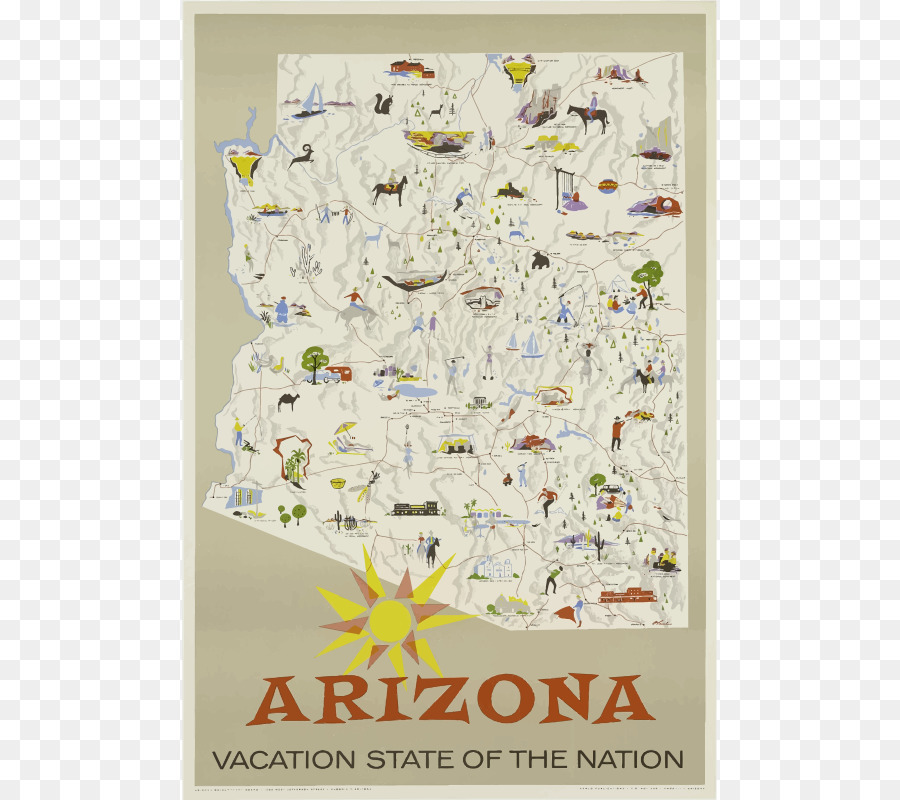 Parco Nazionale del Grand Canyon Film di Hollywood poster di Viaggio - Arizona Clipart