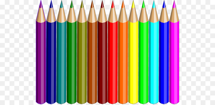 Nghệ thuật Màu bút chì Clip nghệ thuật - nghĩ màu.