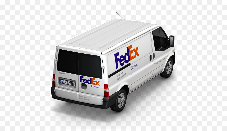 minibus minivan Automarke - FedEx Van Zurück