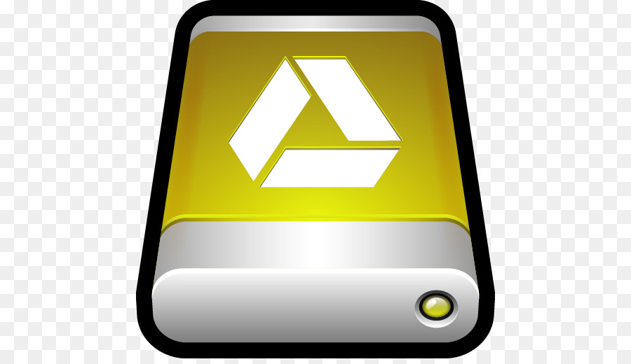 icona del computer, marca cartello giallo - Dispositivo Di Google Drive