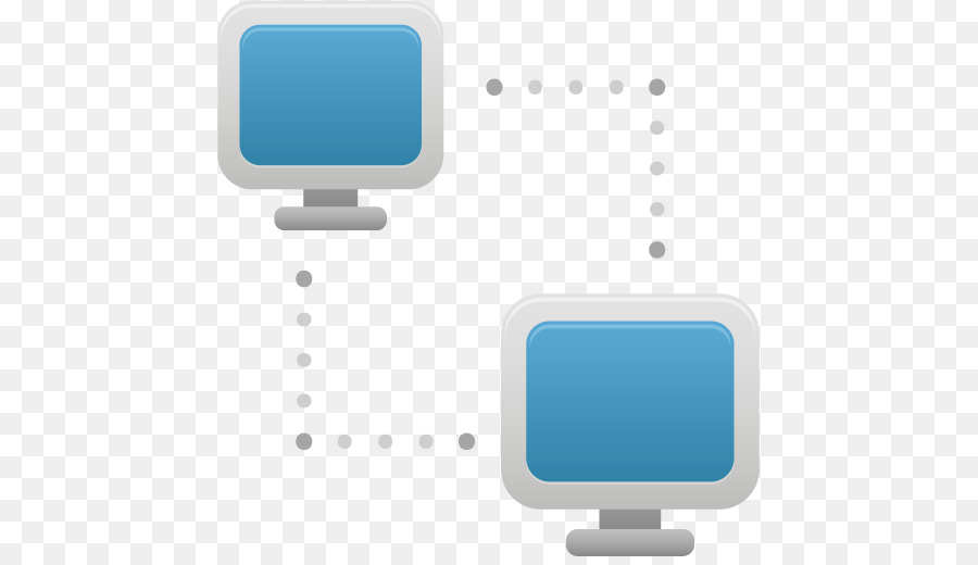 il monitor di un computer angolo di comunicazione di carattere - Connessione Di Rete