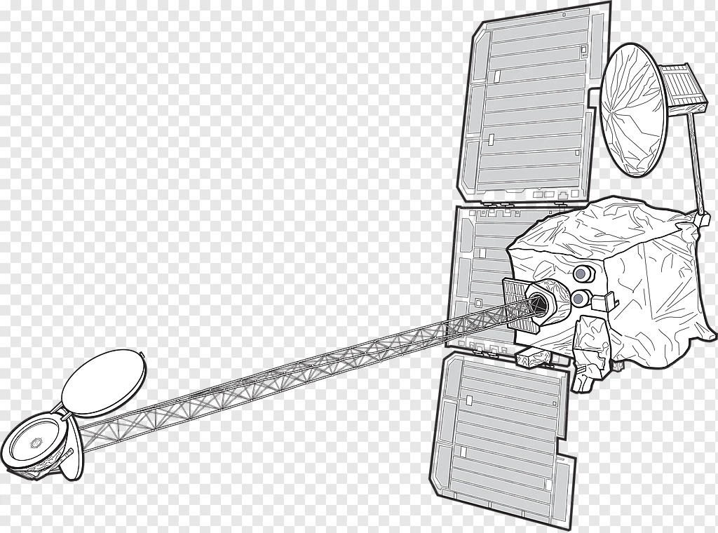 Mars Orbiter Mission Line Art