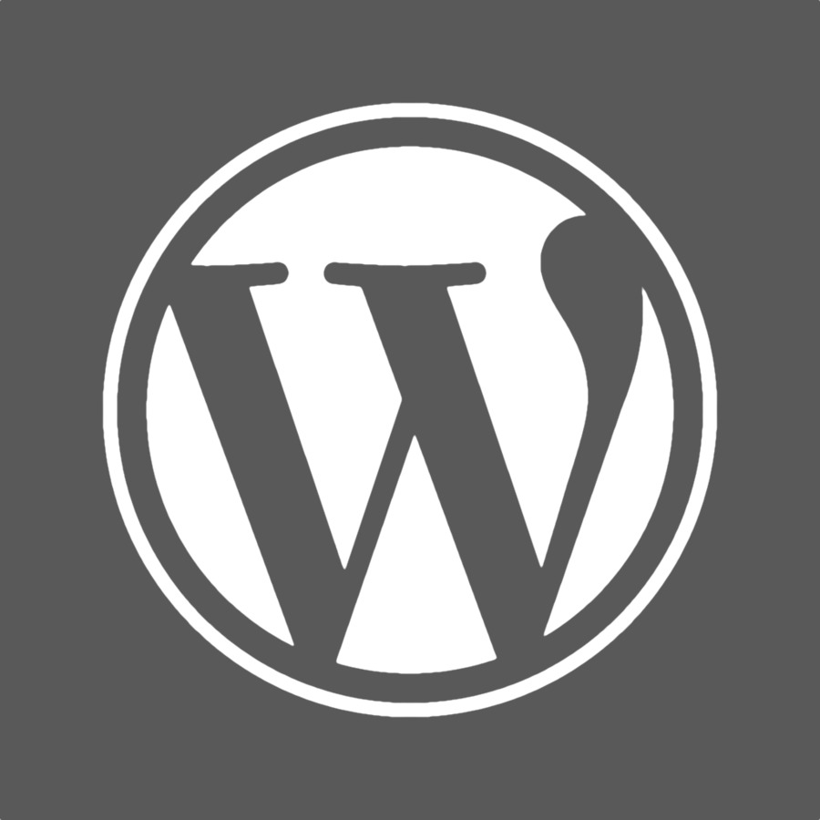 sfondo del computer emblema di testo brand - WordPress