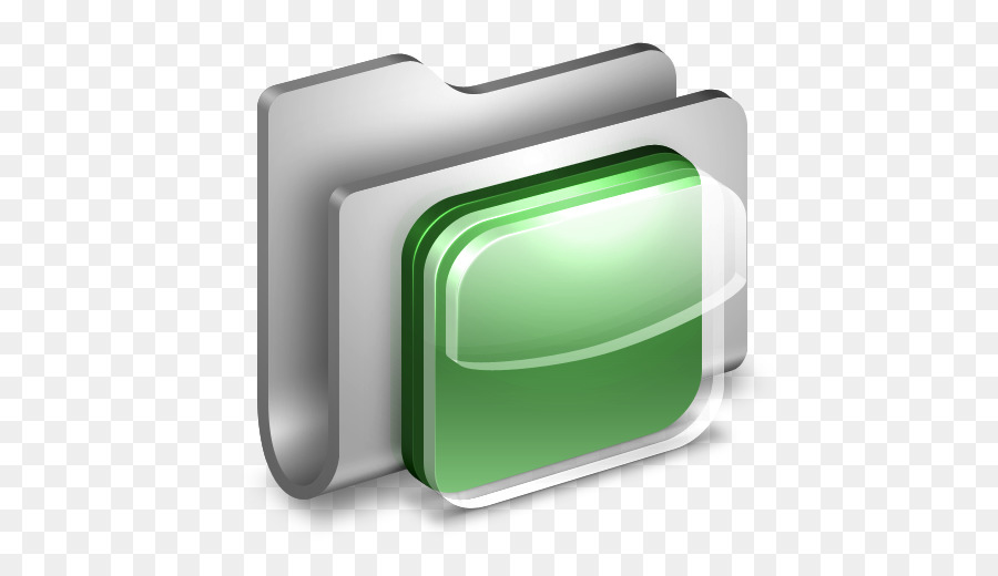 Rechteck Grün - iOS-Icons aus Metall Ordner