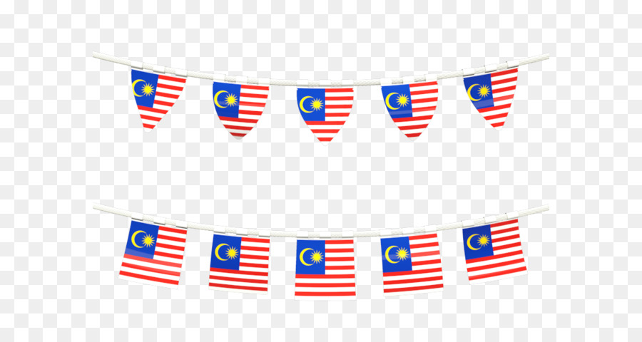 Flagge von Malaysia - Reihen Von Flaggen Malaysia