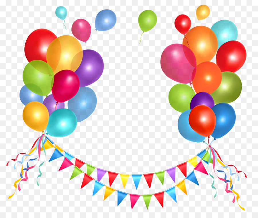 Geburtstag Kuchen Ballon clipart - silberne luftschlangen cliparts