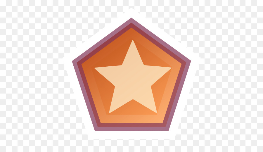 triangolo arancione font - Azioni disegnare un poligono stelle